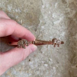BRAND NEW Kate Spade Rose Gold Elephant Open Cuff Bracelet!